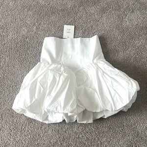 White Bubble Tube Top - no bra lining